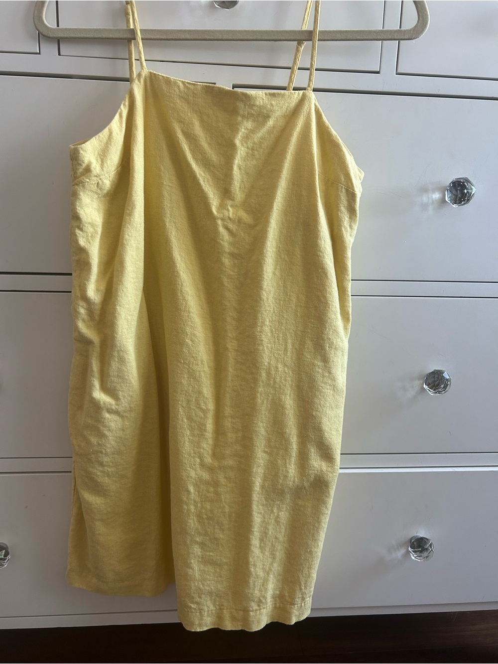 Banana Republic Yellow Mini Slip Dress